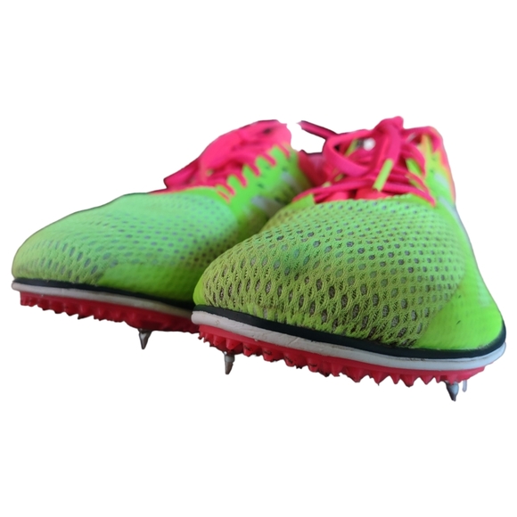 New Balance LD5000v4 Long Distance Women's Running Spikes Neon Yellow Pink Sz 10 - Picture 8 of 16